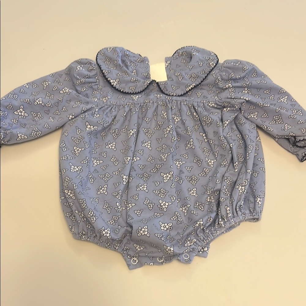 True & Co. Blue Floral Kids One Piece